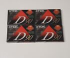 New Listing4 Pack TDK D90 High Output Cassette Tapes Brand New Sealed