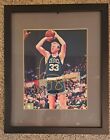 Larry Bird autographed 8x10 photo. framed ,matted. Hologram authenticated.