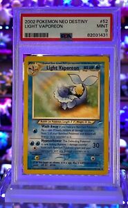 Light Vaporeon 52/105 PSA 9 2002 Neo Destiny Graded Pokemon Card