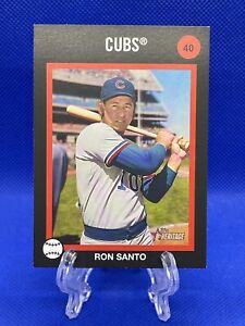 2022 Topps Heritage Ron Santo Venezuela Stamp SSP #40 Chicago Cubs