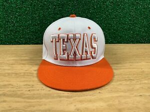 Texas Longhorns SnapBack Hat Orange White Tami Headwear 100% Embroidered