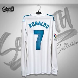Real Madrid 2017 2018 Official Jersey La Liga Long Sleeve Ronaldo Edition Shirt
