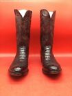 LUCCHESE Crocodile Cowboy Boots - Size 13