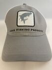 simms fishing hat trucker snapback one size gray mesh white free shipping