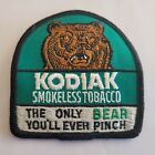 Vintage Kodiak Smokeless Tobacco Patch The Only Bear You'll Ever Pinch NOS