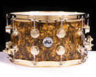 DW Collector's Maple SSC Maple 8x14 Snare Drum - Gold Abalone