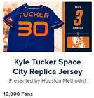 Kyle Tucker 2024 Houston Astros SPACE CITY CONNECT SGA Jersey 5/3/2024 In Hand