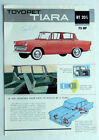 TOYOTA TOYOPET TIARA RT 20L 1961-62 Original Color Advertising 1-Sheet Brochure