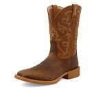 Twisted X Men’s Tech X™ Western Boots Saddle Brown & Rustic Orange #MXTR005