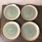 4 Laurie Gates NOVA GREEN and brown 8.5 Inch plates
