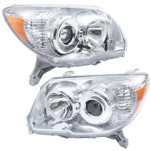 Headlights For 2006-2009 Toyota 4Runner Front Right and Left Side Pair Headlamp (For: 2006 Toyota 4Runner SR5 4.0L)