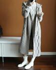 Women's Knitted Cashmere Hoodie Long Sweater Cardigan Coats overcoat