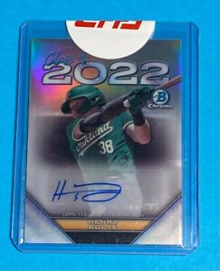 2022 Bowman Draft Class of 2022 #C22A-HB Refractor Auto /250 ~ HENRY BOLTE RC