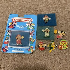 1989 Nintendo Collector Pins Lot Super Mario & 2019 Link Legend Of Zelda Pin