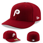 New Era Philadelphia Phillies Maroon Fitted Hat MLB Official Alt2 Low Profile