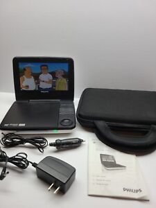 Philips PET741W/17 Widescreen LCD Portable DVD Player White MP3 Playback TESTED