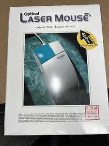 Vintage DB9 Optical Laser Mouse Sealed - NOS Win95 Plug & Play Model: LMOX-2 DB9