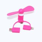 3-IN-1 SMART PHONE COOLING Mini FAN for iPhone 5S 6 7 8 X micro-B type-C android