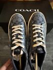 Coach Women’s Clip Low Top Sneaker In Signature Chambray Midnight Navy size US 9