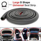 16.4FT D-Shape Black Rubber Strip Car Door Edge Trim Moulding Seal Weatherstrip (For: Corrado G60)