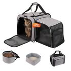 New ListingCat Travel Carrier with Litter Box, Collapsible Pet Crate, Cat Carrier for Car