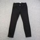 Paige Jeans Womens Size 29 Verdugo Crop Black Denim Stretch 28x26
