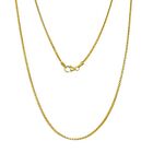 10k Gold Necklace Solid Franco Chain 16-20 Inches 1.0 MM