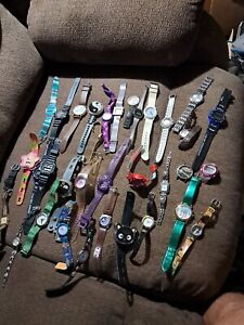Lot of 35 Kids &Ladies Watches Untested - As Is Fun Watches Cool Collection