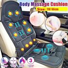 8 Mode Massage Seat Cushion w/Heated Back Neck Massager Chair for Home&Car Mat