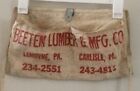 Vintage BEETEM LUMBER & MFG. Company Nail Apron Lemoyne/ Carlisle, Pa.