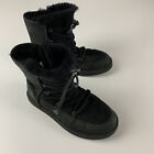 UGG Women’s Boots Size 9 Black Lodge Style 1007710 Snow Lace Up