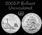 2003 P Maine Statehood Quarter Brilliant Uncirculated from OBW Roll *JB's*