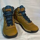 Columbia Newton Ridge 1424694286 Womens Camel Teal Lace Up Hiking Boots Size 10