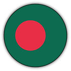 Bangladesh Round Flag Car Bumper Sticker Decal