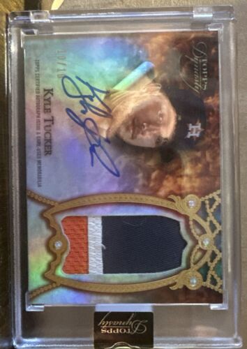 2022 Topps Dynasty Kyle Tucker Game Used Logo Patch Auto /10 Astros