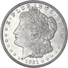 1921 D Morgan Silver Dollar About Uncirculated AU See Pics B035