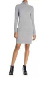 NWT theory cashmere long sleeve turtleneck sweater dress L winter holiday