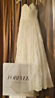 NWT David's Bridal Lace Sweetheart Wedding Dress WG3829 Sz. 6 w/Preservation Box