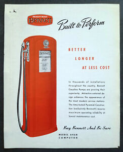 Bennett Model 640 Series Gas Pump Single Sheet Dealer Sales Brochure