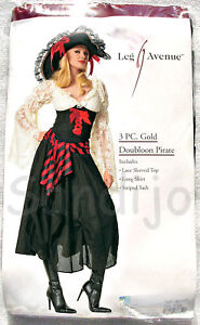 Pirate Captain's Mate Costume, Style 83197, Adult 3 Piece, Sizes S/M and XL