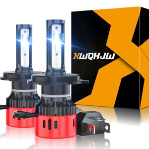 XWQHJW H4 9003 LED Headlight Bulb Car & Truck High&Low Dual Beam Kit 6000K White (For: More than one vehicle)