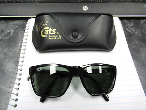 Ray Ban B&L France Frames 58mm Black Cats Sunglasses & Case Excellent!