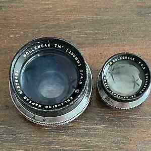 PARTS ONLY Lot of 02 Vintage Wollensak Lens Parts only