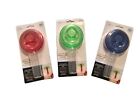 Mainstay WIDE MOUTH MASON JAR INFUSERS.  Set Of 3. Red, Blue, And Green.