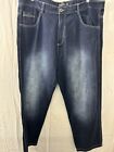 Men's 44 SOUTHPOLE Relaxed Wide Leg Blue Jeans (43X32) Baggy Streetwear Y2K Hip