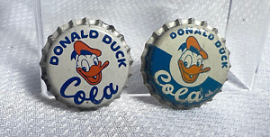 Vtg Donald Duck Cola Cap Lot Of 2 Commercial Beverage Co Walt Disney Productions