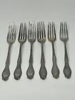 Set Of 6 Sterling Silver Antique Forks