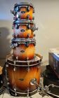 PDP PACIFIC by DW LXE 5-Piece Birdseye Maple Exotic Tobacco Burst Drums