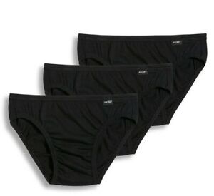 New Men's Jockey 3-pack (Black) Color Bikini Briefs Underwear 100% Cotton