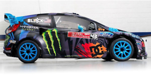 1:10 RC Clear Lexan Body Shell Ford Fiesta Rally with Ken Block Hoonigan decals